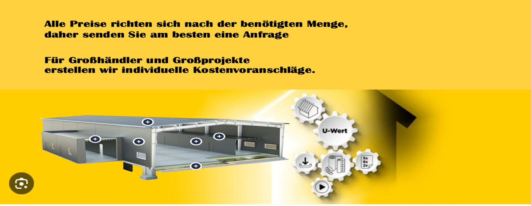Konfigurator fr Dachsandwichplatten 